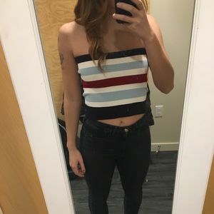 Forever 21 striped tube top